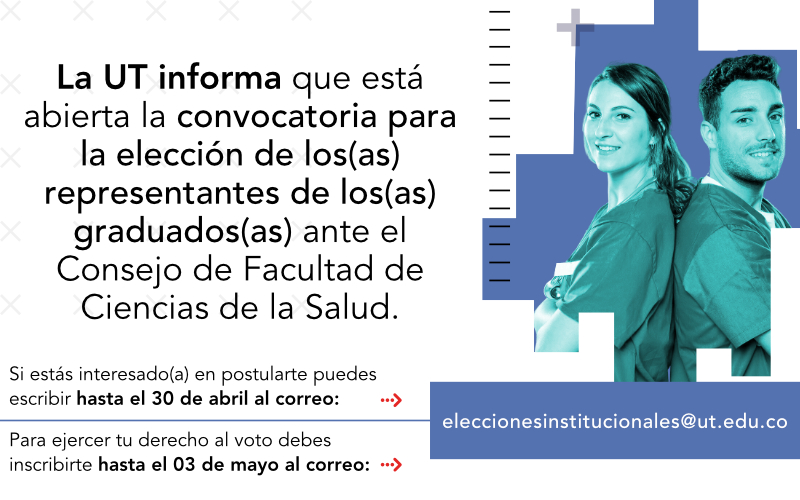 Elección de los(as) representantes de los(as) graduados(as) ante el Consejo de Facultad de Ciencias de la Salud de la Universidad del Tolima”