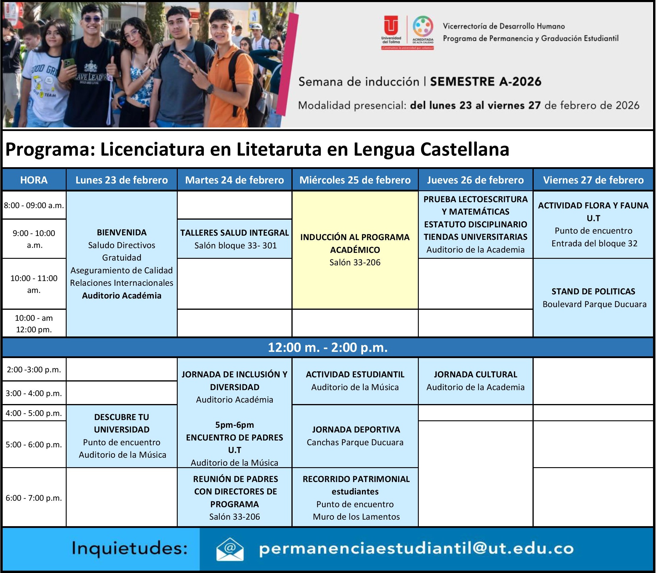 LIC. EN LIT.EN LENG CAST