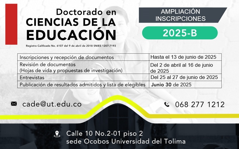 Inscripciones   Doctorado en Ciencias de la Educación