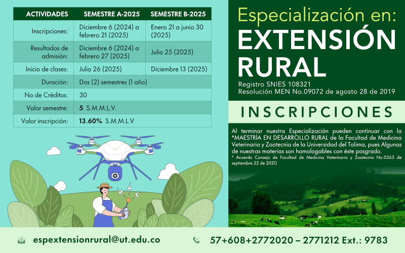 Inscripciones Especialización Extensión Rural