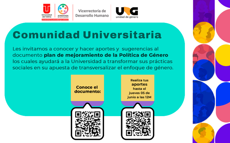 Aportes Plan de mejoramiento de la Política de Género 