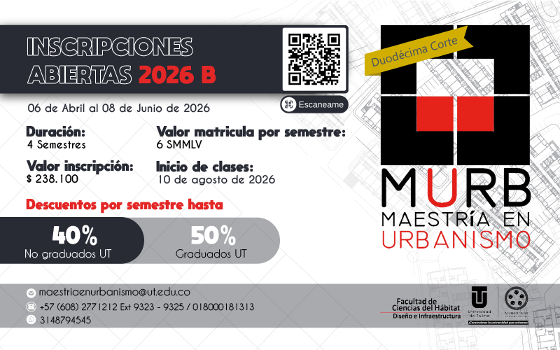 Inscripciones  Maestría en Urbanismo Sem B -2026