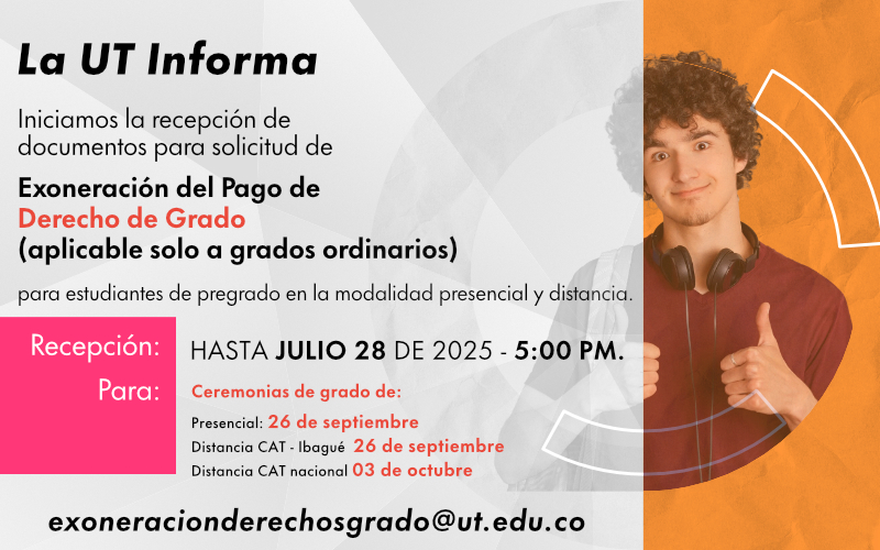 Exoneración pago derecho de grado