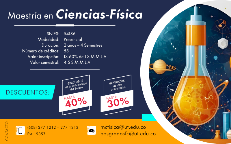 Inscripciones Maestria en Ciencias Fisica