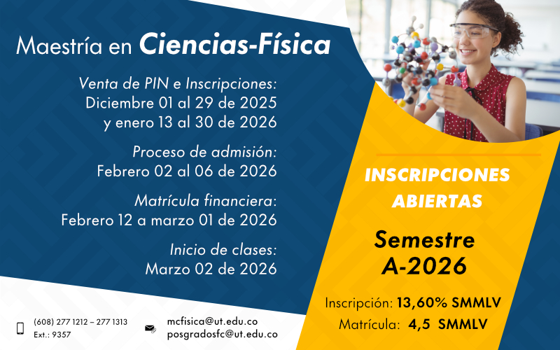Inscripciones Maestria en Ciencias Fisica
