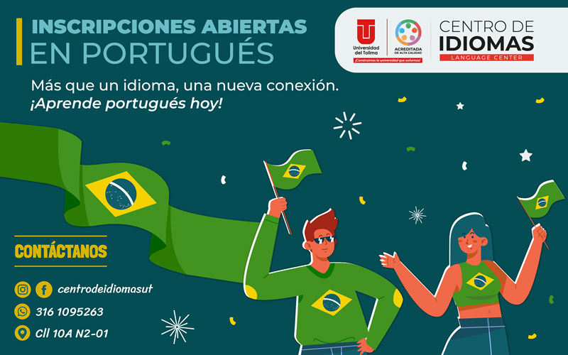 Inscripciones abiertas en portugués