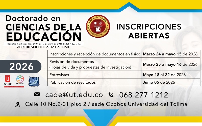 Inscripciones   Doctorado en Ciencias de la Educación