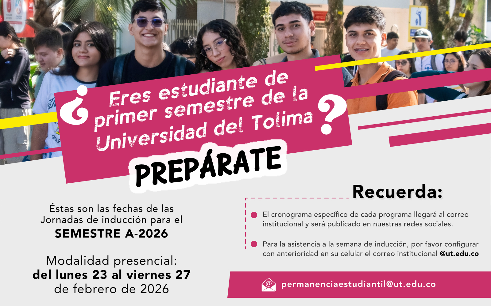 Jornada de inducción semestre A-2026