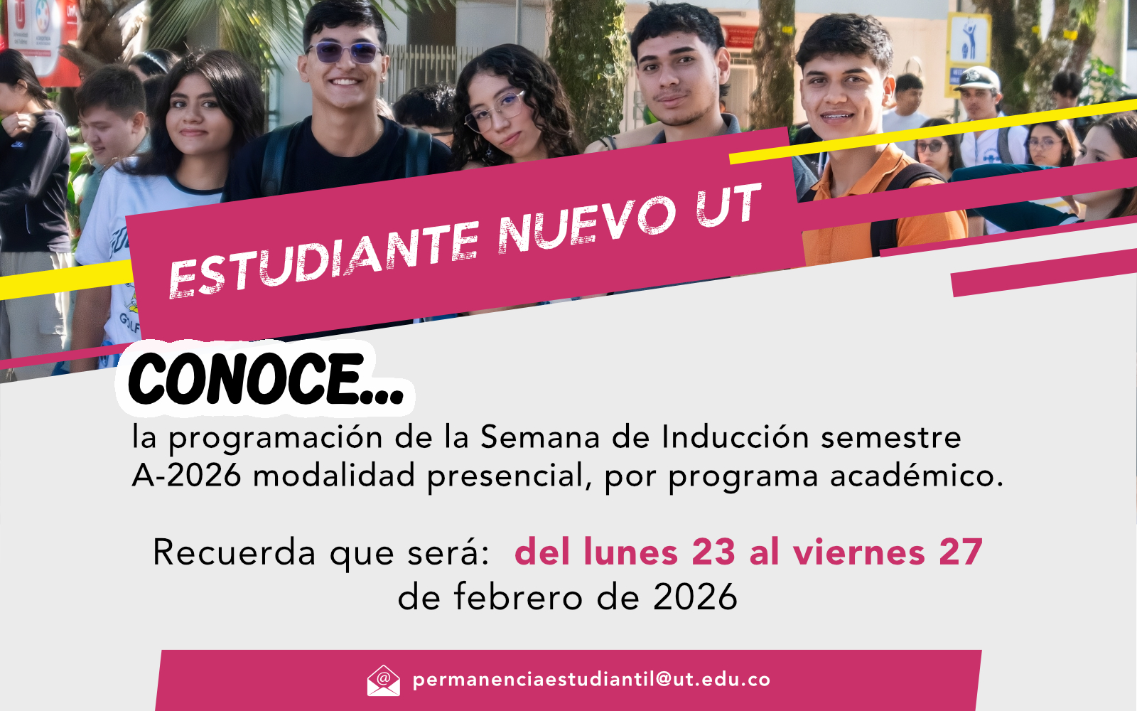 Jornada de inducción semestre A-2026